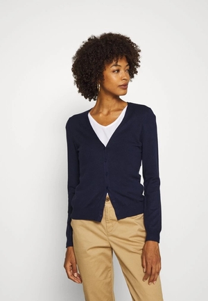 Cardigan ANNA FIELD Anna Field Basic V-neck Cardigan Bleu Marine Femme | NFV-4026464